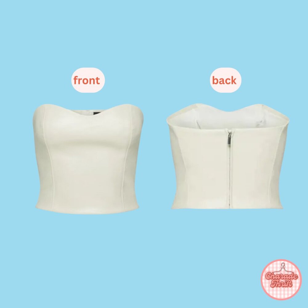 Aritzia x Babaton TEN - "Cindy" Bustier Vegan Leather - Picture 2 of 9